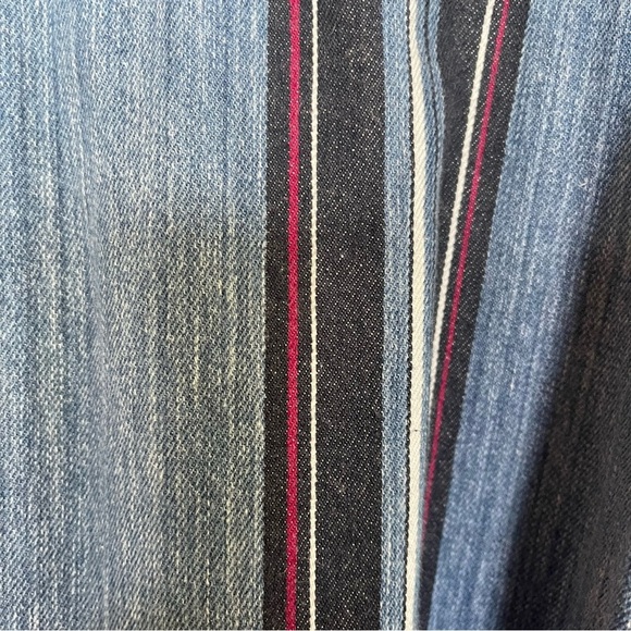 Sasson Men's Denim Button Down Shirt Size Large striped vintage 90’s - Picture 10 of 10